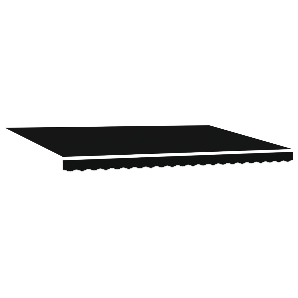 vidaXL Pergolă Automată Retractabilă Neagră 500x300 cm