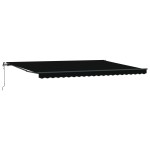 vidaXL Pergolă Automată Retractabilă Neagră 500x300 cm vidaXL Pergolă Automată Retractabilă Neagră 500x300 cm
