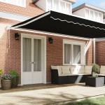 Marchiză retractabilă automată vidaXL Neagră 500x300 cm Marchiză retractabilă automată vidaXL Neagră 500x300 cm