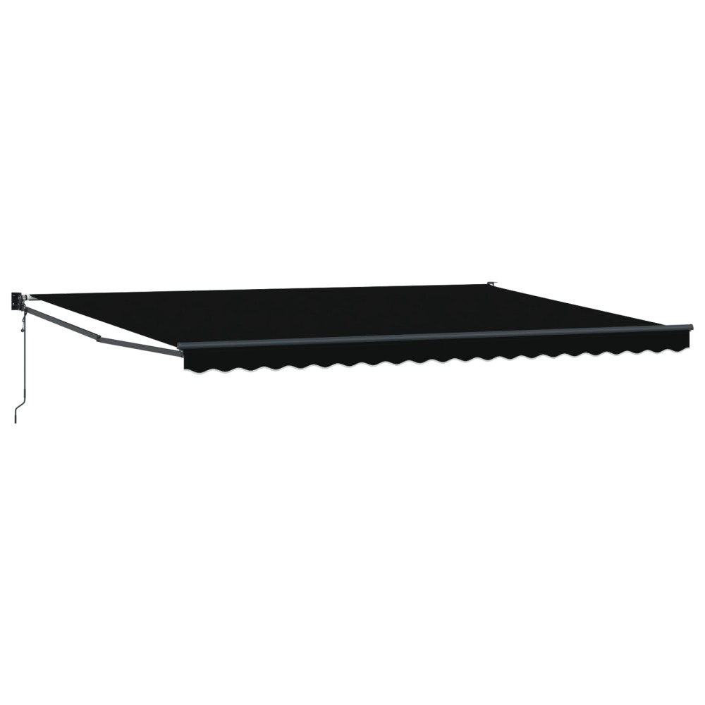 Marchiză Retractabilă Automată Neagră 500x300 cm