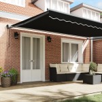 Marchiză Retractabilă Automată Neagră 500x300 cm Marchiză Retractabilă Automată Neagră 500x300 cm
