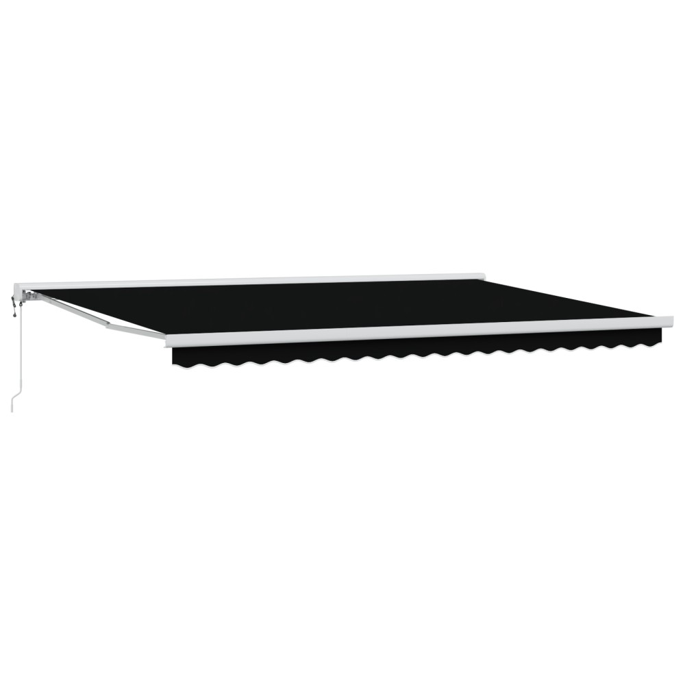 vidaXL Markiză Automată Retractabilă Neagră 500x300 cm