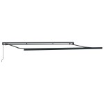 Marchiză Manuală Retractabilă Neagră 500x300 cm Marchiză Manuală Retractabilă Neagră 500x300 cm