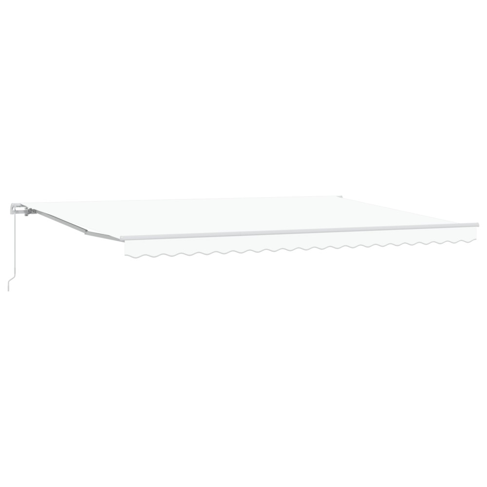 marchiză manuală retractabilă vidaXL Alb 500x300 cm