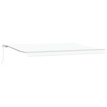 marchiză manuală retractabilă vidaXL Alb 500x300 cm marchiză manuală retractabilă vidaXL Alb 500x300 cm
