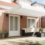 marchiză manuală retractabilă vidaXL Alb 500x300 cm marchiză manuală retractabilă vidaXL Alb 500x300 cm