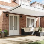 vidaXL Cortina Retractabilă Manual Alb 500x300 cm țesătură vidaXL Cortina Retractabilă Manual Alb 500x300 cm țesătură