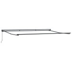 vidaXL Cortina Retractabilă Manual Alb 500x300 cm țesătură vidaXL Cortina Retractabilă Manual Alb 500x300 cm țesătură