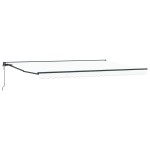 vidaXL Cortina Retractabilă Alb 500x300 cm țesătură