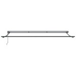 vidaXL Cortina Retractabilă Alb 500x300 cm țesătură
