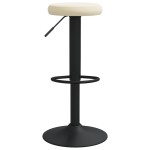 vidaXL Scaune de bar, 2 buc., crem, catifea vidaXL Scaune de bar, 2 buc., crem, catifea