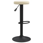 vidaXL Scaune de bar, 2 buc., crem, catifea vidaXL Scaune de bar, 2 buc., crem, catifea