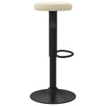 vidaXL Scaune de bar, 2 buc., crem, catifea vidaXL Scaune de bar, 2 buc., crem, catifea