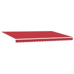 vidaXL Umbra retractabilă automată roșie 500x300 cm