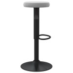 vidaXL Scaune de bar, 2 buc., gri deschis, catifea vidaXL Scaune de bar, 2 buc., gri deschis, catifea