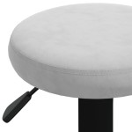 vidaXL Scaune de bar, 2 buc., gri deschis, catifea vidaXL Scaune de bar, 2 buc., gri deschis, catifea