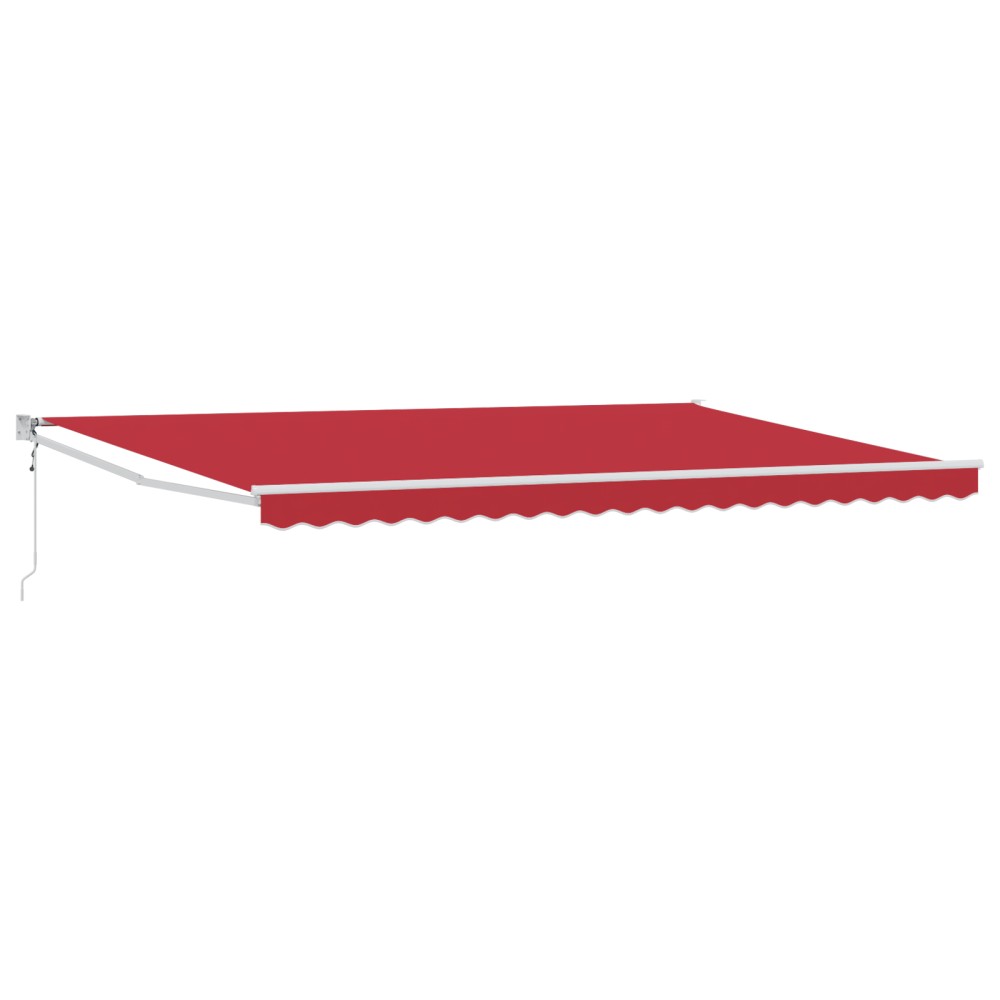 Markiza automată retractabilă vidaXL Roșie 500x300 cm