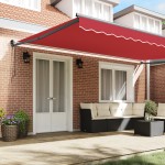 vidaXL Paravan Automată Retractable Roșu 500x300 cm vidaXL Paravan Automată Retractable Roșu 500x300 cm