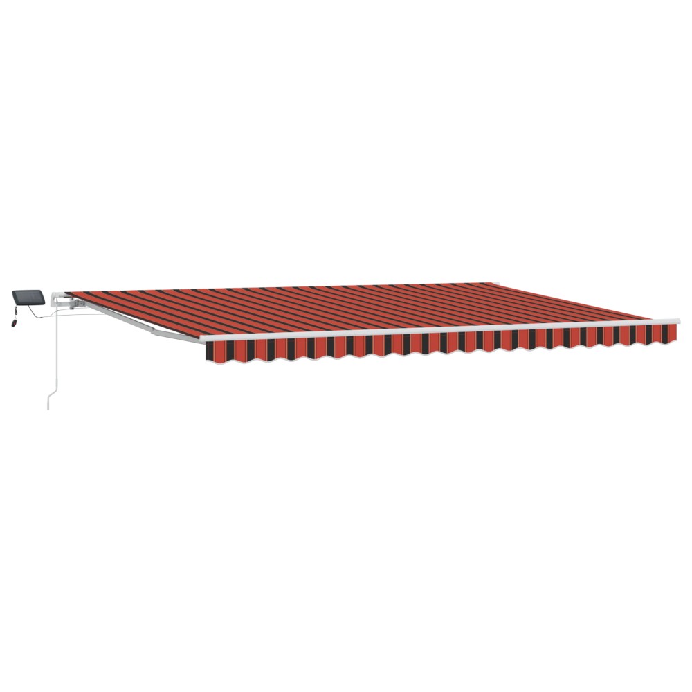 vidaXL Cortina Retractabilă cu Manual 500 × 350 cm portocaliu și maro