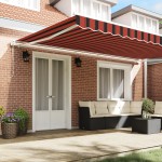 vidaXL Cortina Retractabilă 500 × 350 cm portocaliu și maro