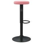 vidaXL Scaune de bar, 2 buc., roz, catifea vidaXL Scaune de bar, 2 buc., roz, catifea
