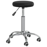 vidaXL Scaun de birou pivotant, negru, piele ecologică vidaXL Scaun de birou pivotant, negru, piele ecologică