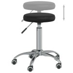 vidaXL Scaun de birou pivotant, negru, piele ecologică vidaXL Scaun de birou pivotant, negru, piele ecologică