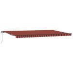 vidaXL Pergola Automată Retractabilă Portocalie și Maro, 600 x 300 cm vidaXL Pergola Automată Retractabilă Portocalie și Maro, 600 x 300 cm