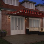 vidaXL Cortina Retractabilă portocaliu și maro 600 × 300 cm țesătură vidaXL Cortina Retractabilă portocaliu și maro 600 × 300 cm țesătură