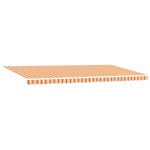 vidaXL Cortina Retractabilă Dungi Galben și portocalie 600 × 300 cm