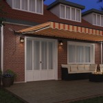 vidaXL Cortina Retractabilă galben și portocaliu 600 × 300 cm țesătură