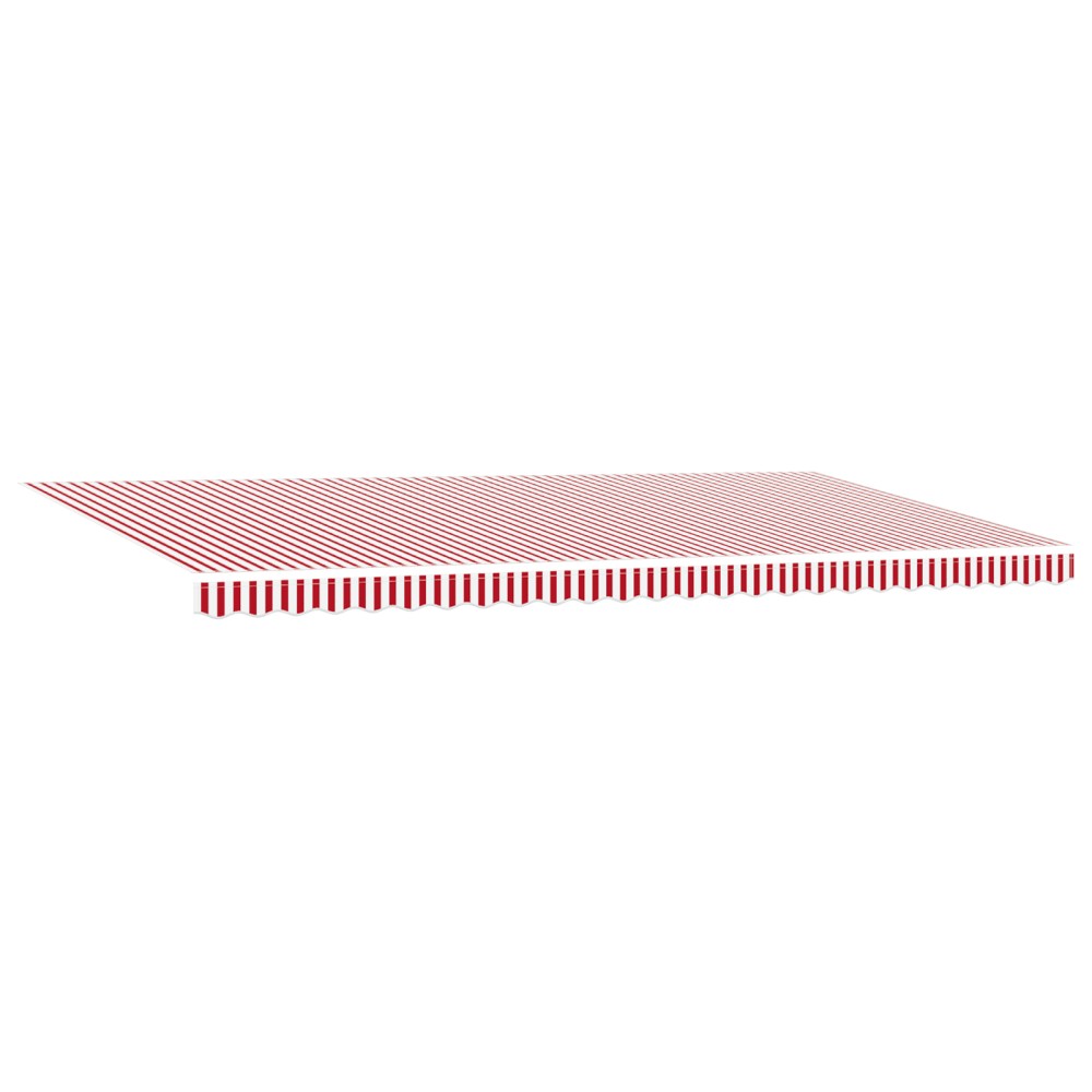 vidaXL Cortina Retractabilă Manual Roșu și alb 600 × 300 cm țesătură