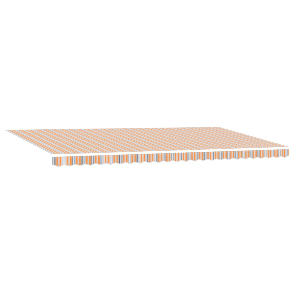 vidaXL Umbrelă manuală retractabilă cu dungi LED multicolore 600x300 cm