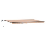 vidaXL Umbrelă manuală retractabilă cu dungi LED multicolore 600x300 cm vidaXL Umbrelă manuală retractabilă cu dungi LED multicolore 600x300 cm