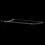 vidaXL Umbrelă manuală retractabilă cu dungi LED multicolore 600x300 cm vidaXL Umbrelă manuală retractabilă cu dungi LED multicolore 600x300 cm