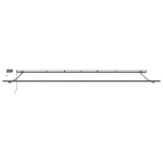 vidaXL Umbrelă manuală retractabilă cu dungi LED multicolore 600x300 cm vidaXL Umbrelă manuală retractabilă cu dungi LED multicolore 600x300 cm