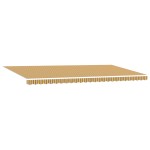 vidaXL Markiză manuală with Manual Galben / Gri / Alb 600 × 300 cm Multicolour