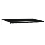 marchiza retractabilă manuală vidaXL Negru 600x300 cm marchiza retractabilă manuală vidaXL Negru 600x300 cm
