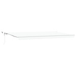 vidaXL Cortina Retractabilă Alb 600 × 300 cm Stofă și Metal