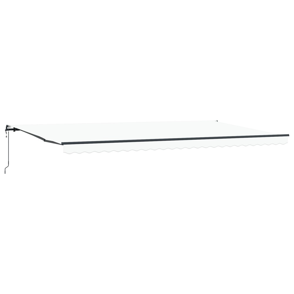 vidaXL Terasă Retractabilă Automată , Alb, 600 x 300 cm