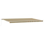 vidaXL Obră manual retractabil Verde și Galben 600x300 cm vidaXL Obră manual retractabil Verde și Galben 600x300 cm