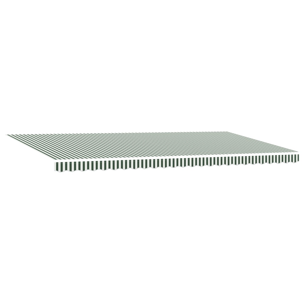 Marchiză retractabilă manuală vidaXL cu LED Verde și Alb 600x300 cm