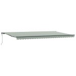 vidaXL Pergolă Retractabilă Automată , Verde și Alb, 600 x 300 cm vidaXL Pergolă Retractabilă Automată , Verde și Alb, 600 x 300 cm