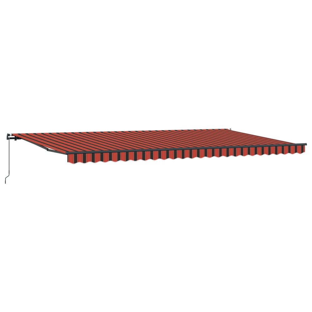 vidaXL Cortina Retractabilă portocaliu și maro 600 × 350 cm țesătură