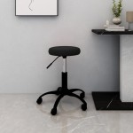vidaXL Scaun de birou pivotant, negru, catifea vidaXL Scaun de birou pivotant, negru, catifea
