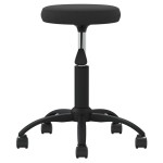 vidaXL Scaun de birou pivotant, negru, catifea vidaXL Scaun de birou pivotant, negru, catifea