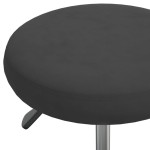 vidaXL Scaun de birou pivotant, negru, catifea vidaXL Scaun de birou pivotant, negru, catifea