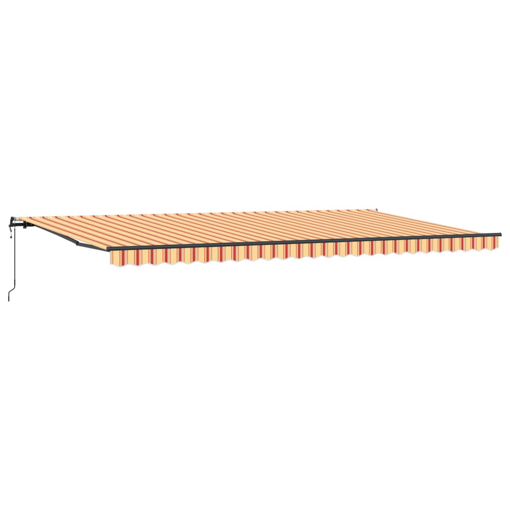 vidaXL Perdea retractabilă automată , galben și portocaliu, 600x350 cm