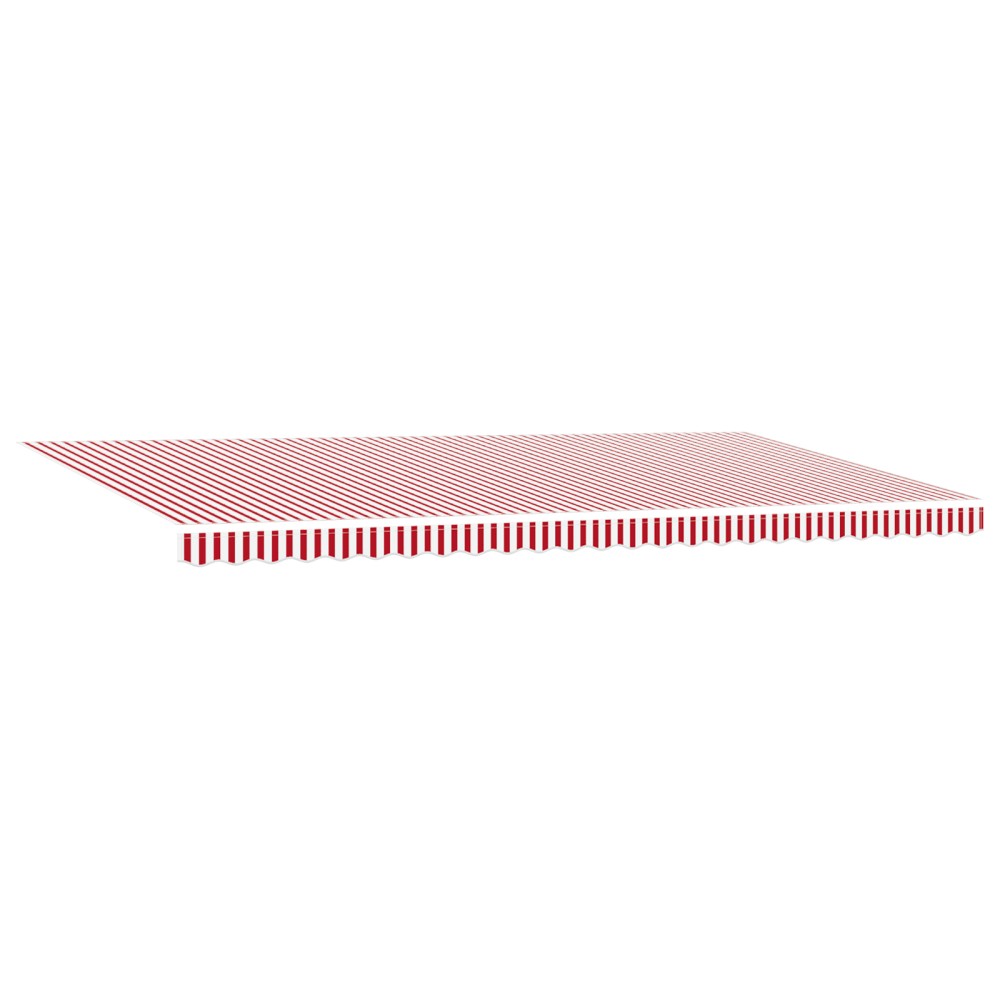 vidaXL Cortina Retractabilă Manual Roșu și alb 600 × 350 cm țesătură