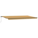vidaXL Markiză Automată Retractabilă cu Fâșii Colorate 600 x 350 cm vidaXL Markiză Automată Retractabilă cu Fâșii Colorate 600 x 350 cm